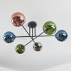 Gastor lampa sufitowa, kula świetlna 80 cm niebeieski, chrom, zielony, miedziany, przydymiony, 6-punktowe