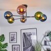 Gastor lampa sufitowa, kula świetlna 80 cm niebeieski, chrom, zielony, miedziany, przydymiony, 6-punktowe