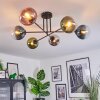 Gastor lampa sufitowa, kula świetlna 80 cm niebeieski, chrom, zielony, przezroczysty, miedziany, przydymiony, 6-punktowe