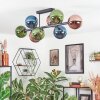 Gastor lampa sufitowa, kula świetlna niebeieski, zielony, miedziany, 8-punktowe