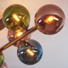 Gastor lampa sufitowa, kula świetlna niebeieski, zielony, miedziany, 8-punktowe