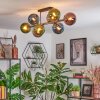 Gastor lampa sufitowa, kula świetlna niebeieski, zielony, miedziany, 8-punktowe