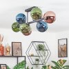 Gastor lampa sufitowa, kula świetlna niebeieski, zielony, miedziany, 8-punktowe