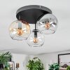 Koyoto Lampa sufitowa, Kula świetlna W kolorze bursztynu, Przezroczysty, Przydymiony, 3-punktowe