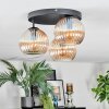 Koyoto lampa sufitowa, kula świetlna bursztynowy, 3-punktowe