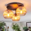 Koyoto lampa sufitowa, kula świetlna bursztynowy, 3-punktowe