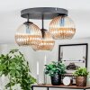 Koyoto lampa sufitowa, kula świetlna bursztynowy, 3-punktowe
