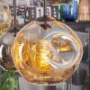 Ripoll Lampa wisząca, Kula świetlna, Lampa wisząca W kolorze bursztynu, Przydymiony, 6-punktowe