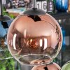 Koyoto lampa wisząca, kula świetlna, lampa wisząca niebeieski, zielony, przezroczysty, miedziany, 6-punktowe