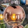 Koyoto lampa wisząca, kula świetlna, lampa wisząca niebeieski, zielony, przezroczysty, miedziany, 6-punktowe
