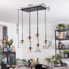 Koyoto lampa wisząca, kula świetlna, lampa wisząca bursztynowy, przezroczysty, 6-punktowe