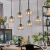 Koyoto lampa wisząca, kula świetlna, lampa wisząca bursztynowy, przezroczysty, 6-punktowe