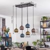 Koyoto Lampa wisząca, Kula świetlna, Lampa wisząca Niebeieski, Złoty, W kolorze miedzi, 6-punktowe