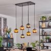 Koyoto Lampa wisząca, Kula świetlna, Lampa wisząca Niebeieski, Złoty, W kolorze miedzi, 6-punktowe