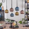 Koyoto Lampa wisząca, Kula świetlna, Lampa wisząca Niebeieski, Złoty, W kolorze miedzi, 6-punktowe