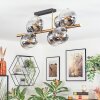 Koyoto lampa sufitowa, kula świetlna złoty, czarny, 8-punktowe