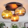 Koyoto lampa sufitowa, kula świetlna niebeieski, zielony, miedziany, 3-punktowe