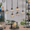 Koyoto lampa wisząca, kula świetlna, lampa wisząca bursztynowy, przezroczysty, przydymiony, 6-punktowe