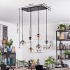 Koyoto Lampa wisząca, Kula świetlna, Lampa wisząca W kolorze bursztynu, Przezroczysty, Przydymiony, 6-punktowe