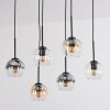 Koyoto Lampa wisząca, Kula świetlna, Lampa wisząca W kolorze bursztynu, Przezroczysty, Przydymiony, 6-punktowe