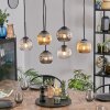 Ripoll lampa wisząca, kula świetlna, lampa wisząca bursztynowy, przezroczysty, przydymiony, 6-punktowe