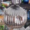 Ripoll lampa wisząca, kula świetlna, lampa wisząca bursztynowy, przezroczysty, przydymiony, 6-punktowe