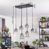 Ripoll lampa wisząca, kula świetlna, lampa wisząca przezroczysty, przydymiony, 6-punktowe