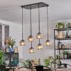 Ripoll lampa wisząca, kula świetlna, lampa wisząca przezroczysty, przydymiony, 6-punktowe