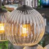 Ripoll Lampa wisząca, Kula świetlna, Lampa wisząca W kolorze bursztynu, Przezroczysty, Przydymiony, 6-punktowe