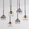 Ripoll Lampa wisząca, Kula świetlna, Lampa wisząca W kolorze bursztynu, Przezroczysty, Przydymiony, 6-punktowe