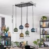 Koyoto lampa wisząca, kula świetlna, lampa wisząca niebeieski, złoty, zielony, miedziany, 6-punktowe