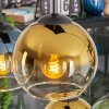 Koyoto lampa wisząca, kula świetlna, lampa wisząca niebeieski, złoty, zielony, przezroczysty, 6-punktowe