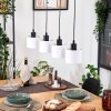 Bassagoda lampa wisząca, lampa wisząca kolory naturalne, czarny, 4-punktowe