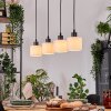 Bassagoda lampa wisząca, lampa wisząca kolory naturalne, czarny, 4-punktowe