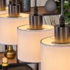 Bassagoda lampa wisząca, lampa wisząca kolory naturalne, czarny, 4-punktowe