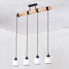 Bassagoda lampa wisząca, lampa wisząca kolory naturalne, czarny, 4-punktowe