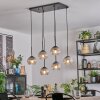 Koyoto lampa wisząca, kula świetlna, lampa wisząca przezroczysty, przydymiony, 6-punktowe