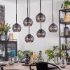Koyoto lampa wisząca, kula świetlna, lampa wisząca przydymiony, 6-punktowe