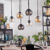 Koyoto lampa wisząca, kula świetlna, lampa wisząca bursztynowy, przezroczysty, przydymiony, 6-punktowe