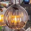 Koyoto lampa wisząca, kula świetlna, lampa wisząca bursztynowy, przezroczysty, przydymiony, 6-punktowe