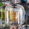Lauden lampa wisząca, lampa wisząca bursztynowy, niebeieski, zielony, przezroczysty, miedziany, 6-punktowe