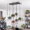 Lauden Lampa wisząca, Lampa wisząca Niebeieski, Zielony, Przezroczysty, W kolorze miedzi, Przydymiony, 6-punktowe