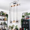 Koyoto Lampa wisząca, Kula świetlna, Lampa wisząca Ecru, Czarny, 3-punktowe