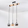 Koyoto Lampa wisząca, Kula świetlna, Lampa wisząca Ecru, Czarny, 3-punktowe