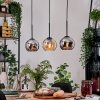 Koyoto lampa wisząca, kula świetlna, lampa wisząca kolory naturalne, czarny, 3-punktowe