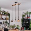 Koyoto lampa wisząca, kula świetlna, lampa wisząca kolory naturalne, czarny, 3-punktowe