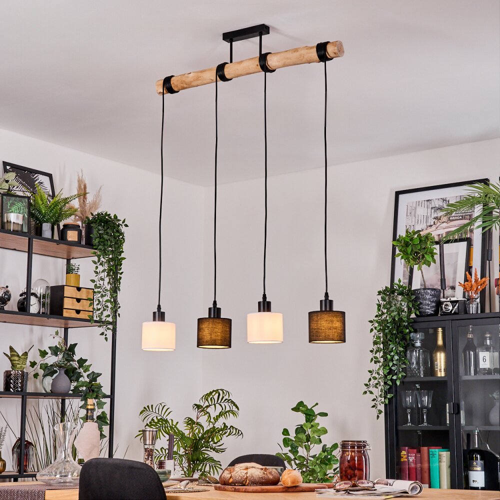 Bassagoda Lampa wisząca, Lampa wisząca Ecru, Czarny, 4-punktowe main product photo
