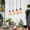 Cavaca Lampa wisząca, Lampa wisząca Ecru, Czarny, 4-punktowe