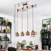Cando Lampa wisząca, Lampa wisząca Ecru, Czarny, 4-punktowe