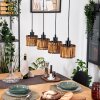 Cando lampa wisząca, lampa wisząca kolory naturalne, czarny, 4-punktowe